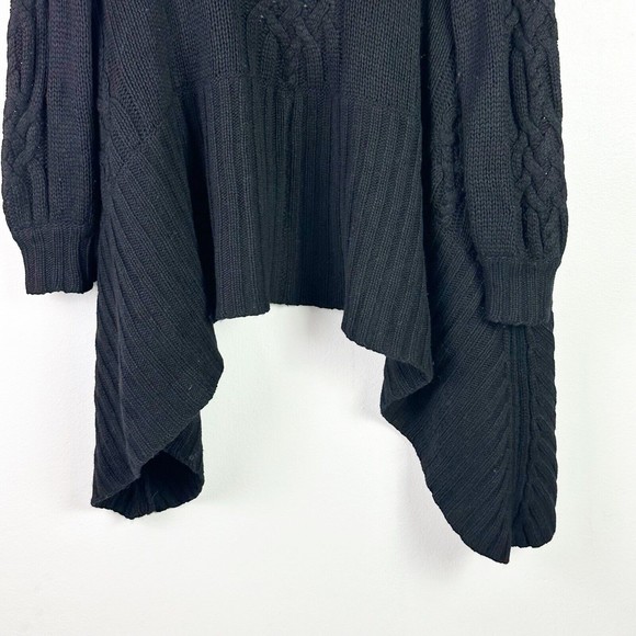 Mason Cashmere Wool Silk Open Front Knit Shawl Waterfall Cardigan Sz P - Picture 10 of 10